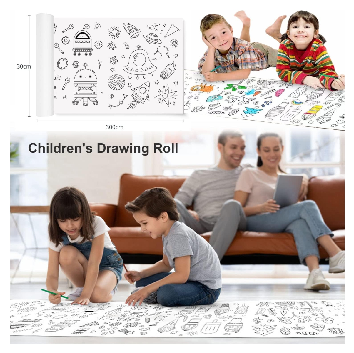 Rollo papel de Dibujo Niños